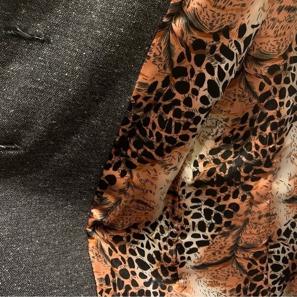 Igigi Gray Tweed Unstructured Jacket Plus Size 24 Lined Blazer Buttons Lapel NEW - Picture 10 of 14